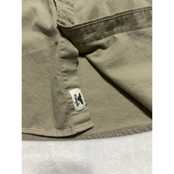 Wrangler Flex for Comfort Khaki Short Sleeve Button-Up Shirt 3XL - Picture 4 of 10